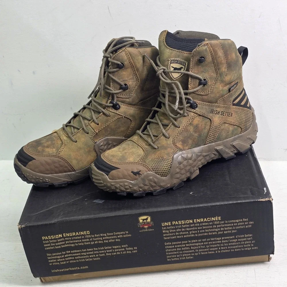 Irish Setter VaprTrek 2815 Red Wing Shoes Men's 10.5 D Camo Hunting Boots 8